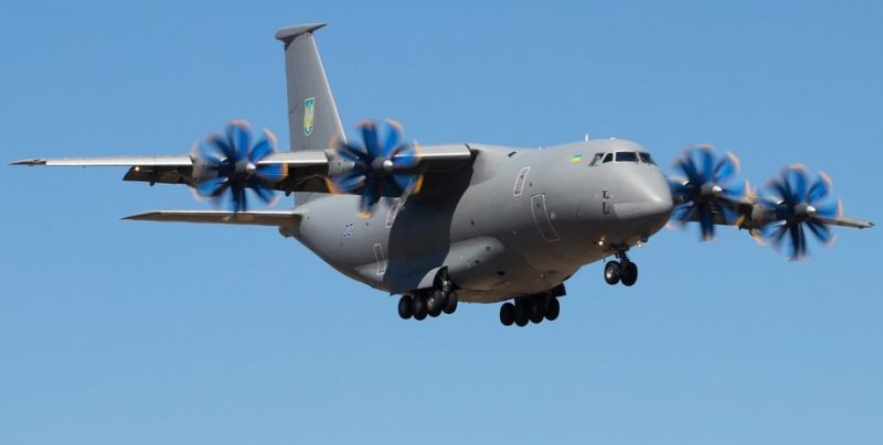 Український військово-транспортний літак Ан-70 помічений у Польщі